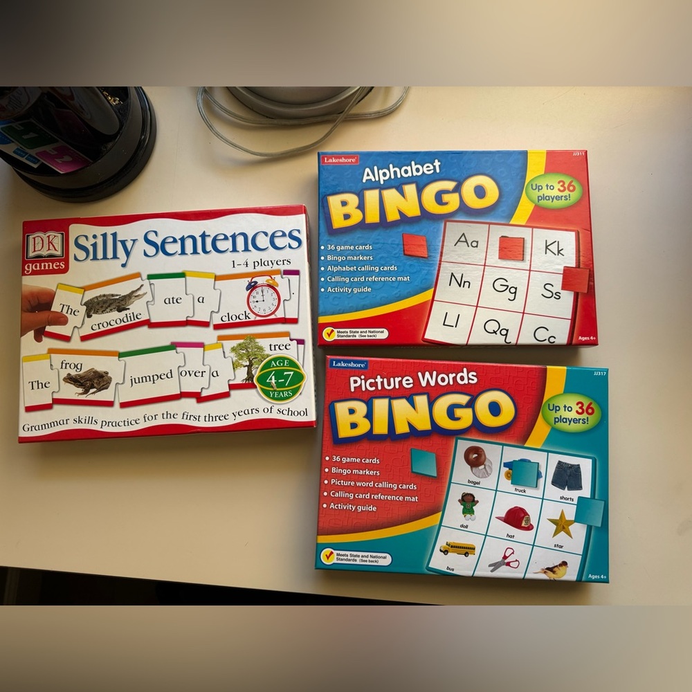 Lakeshore  Bingo Lot Bundle Learning Game  Language Kids